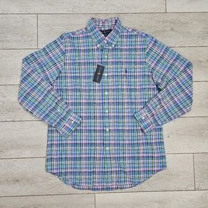 NWT POLO by Ralph Lauren Plaid Button Down Long Sleeve Large